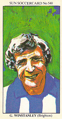 Graham Winstanley Brighton & Hove Albion 1978/79 the SUN Soccercards #540
